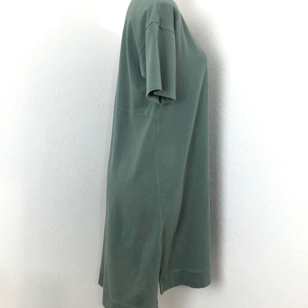 Eileen Fisher Sage Green T Shirt Hi Lo Dress Size S - Picture 4 of 6